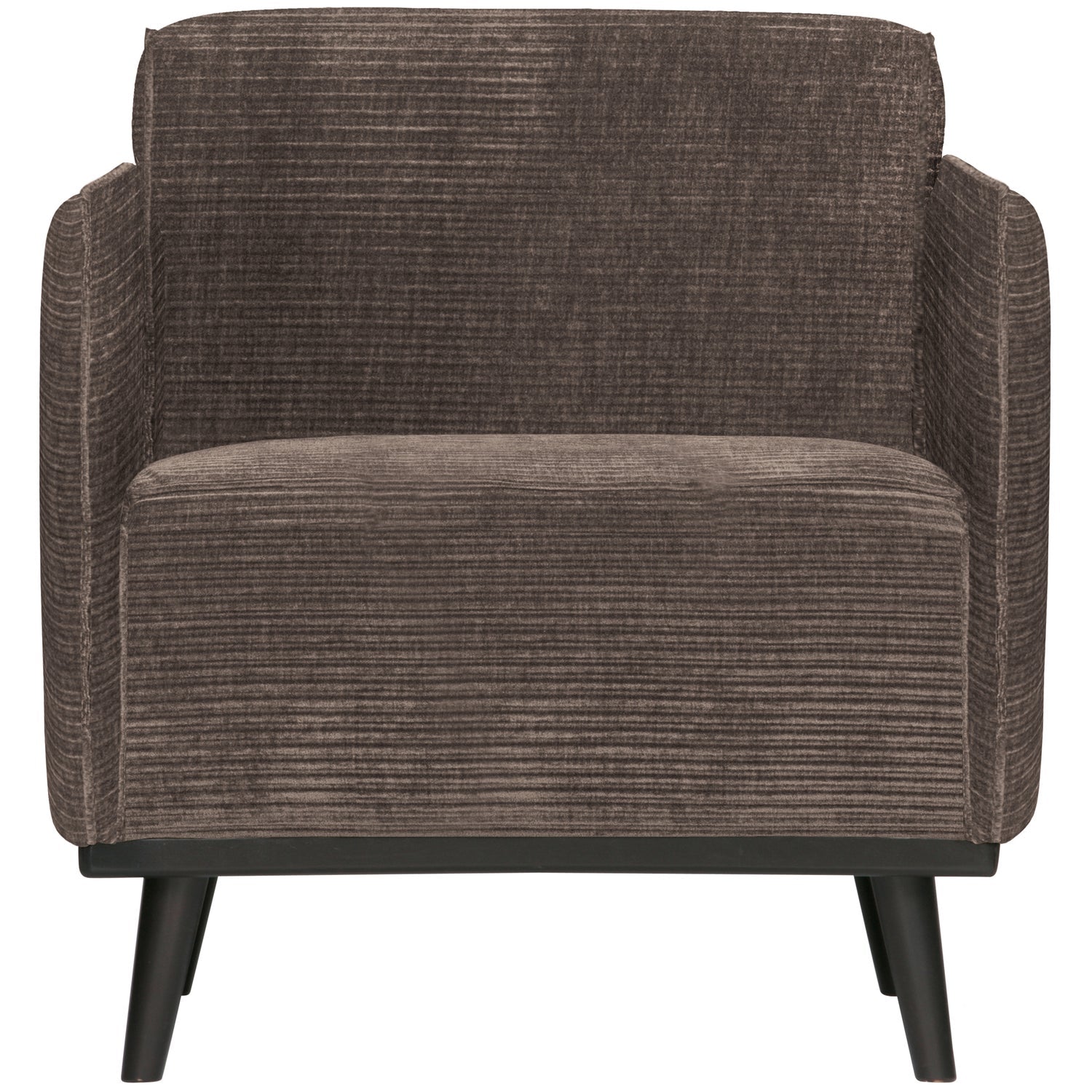Woood Statement Fauteuil Met Arm Ribstof Taupe - KwaliteitWonen.nl