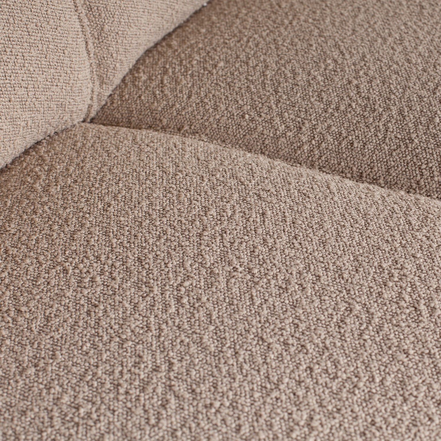 Woood Statement Hoekbank Rechts Boucle Beige - KwaliteitWonen.nl