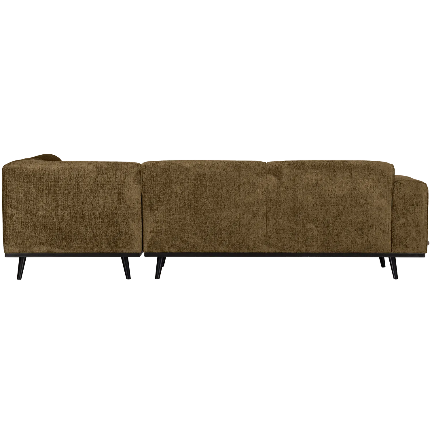 Woood Statement Hoekbank Rechts Structure Velvet Brass - KwaliteitWonen.nl