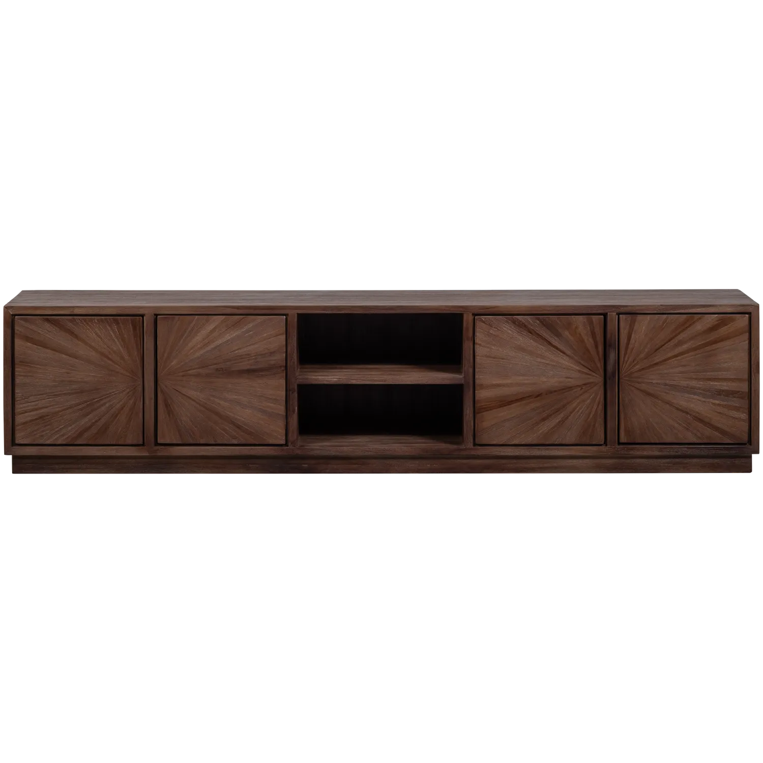 Woood Sun Tv Meubel Met Open Vak Recycled Teak Bruin - KwaliteitWonen.nl