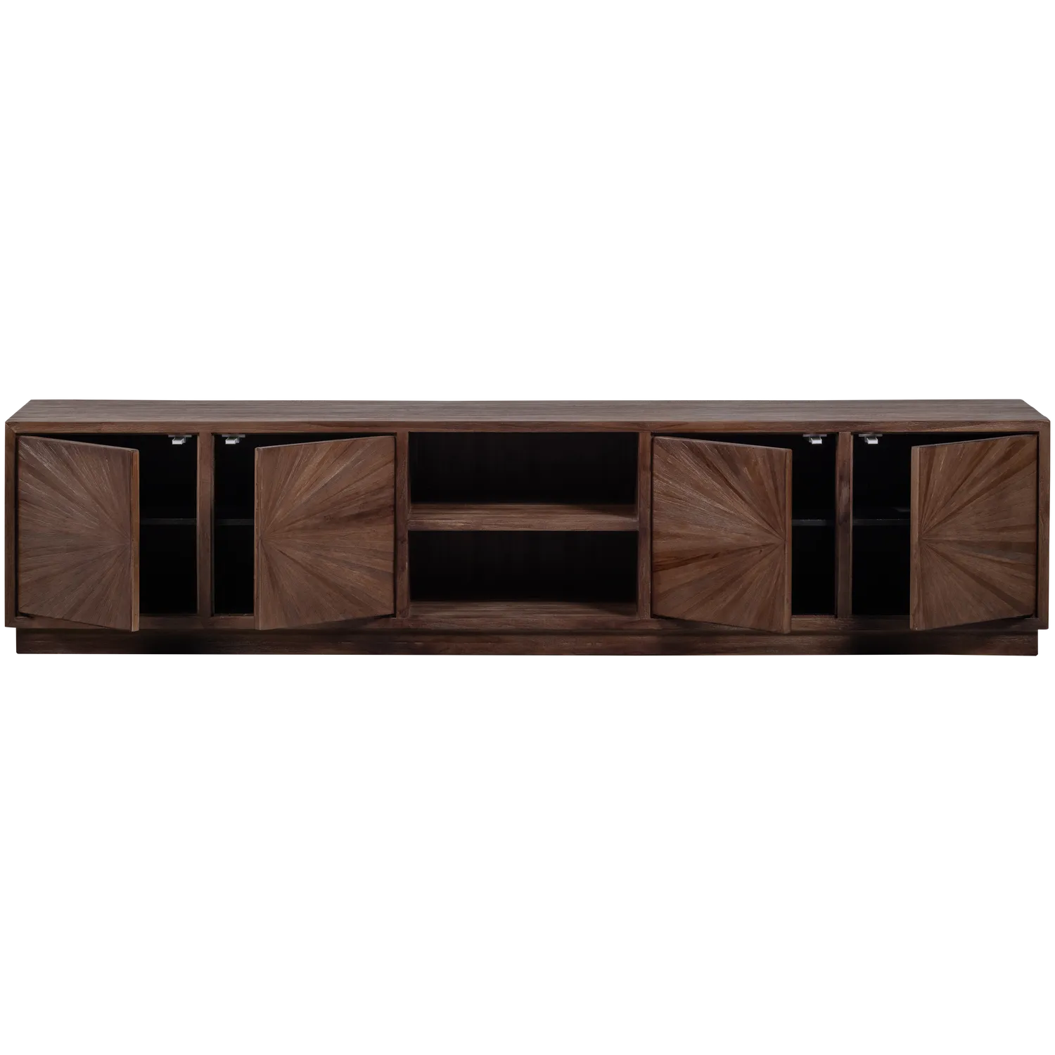 Woood Sun Tv Meubel Met Open Vak Recycled Teak Bruin - KwaliteitWonen.nl