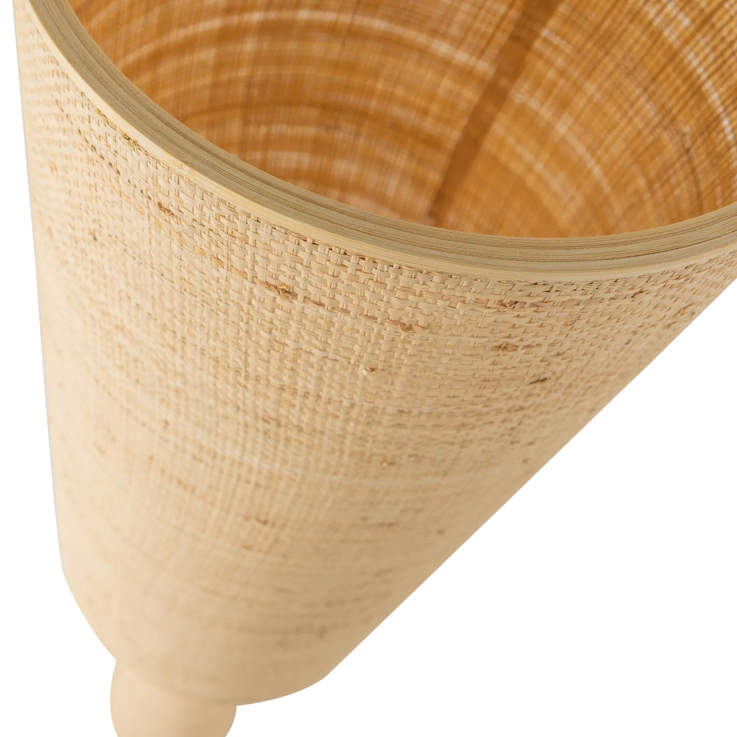 Woood Syro Vloerlamp Raffia Naturel 130x30cm - KwaliteitWonen.nl