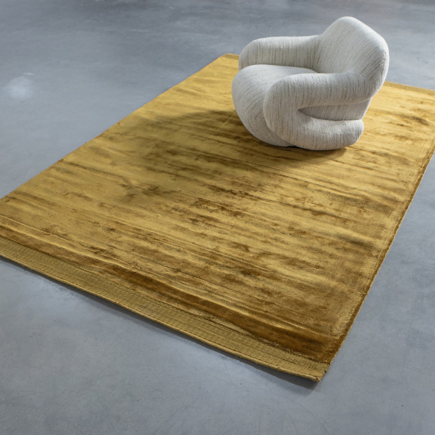 Woood Tammo Vloerkleed Honinggeel 200x300cm - KwaliteitWonen.nl