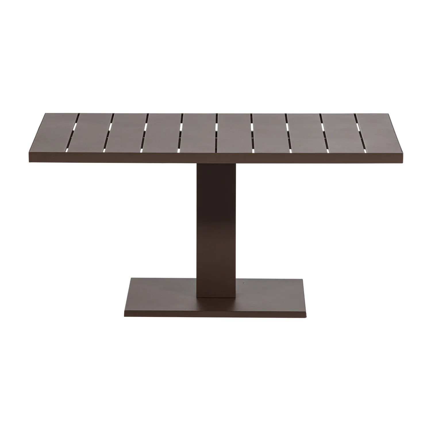 Woood Tesso Hoogte Verstelbare Tuintafel Aluminium Bruin - KwaliteitWonen.nl