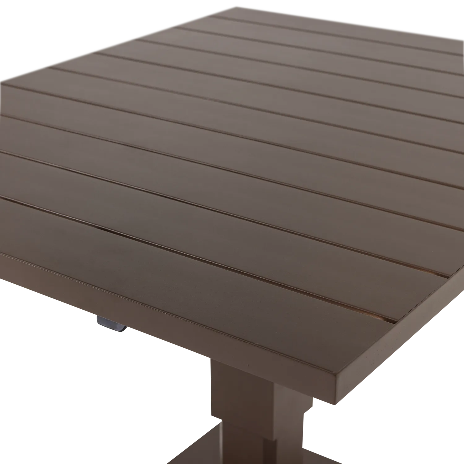 Woood Tesso Hoogte Verstelbare Tuintafel Aluminium Bruin - KwaliteitWonen.nl