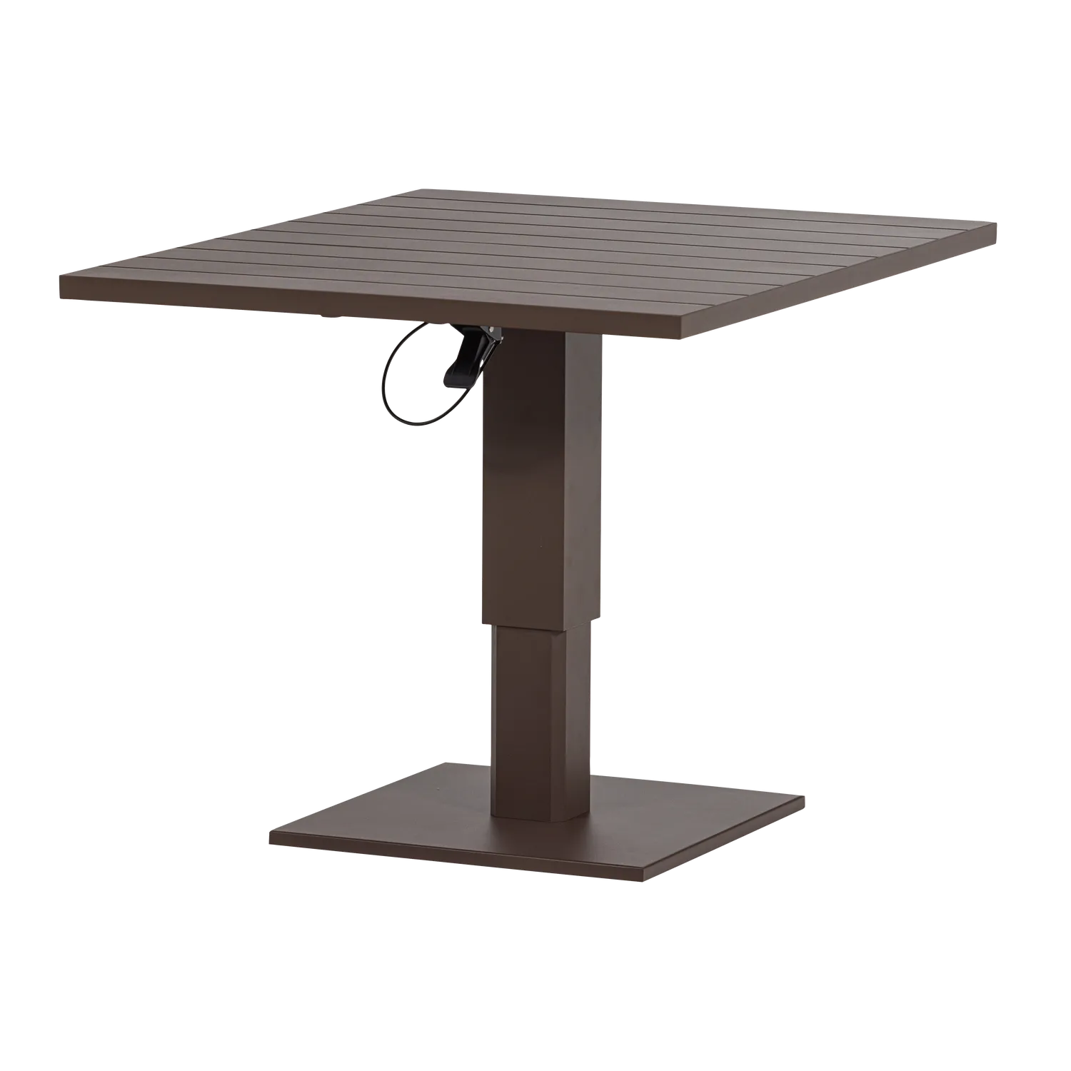 Woood Tesso Hoogte Verstelbare Tuintafel Aluminium Bruin - KwaliteitWonen.nl