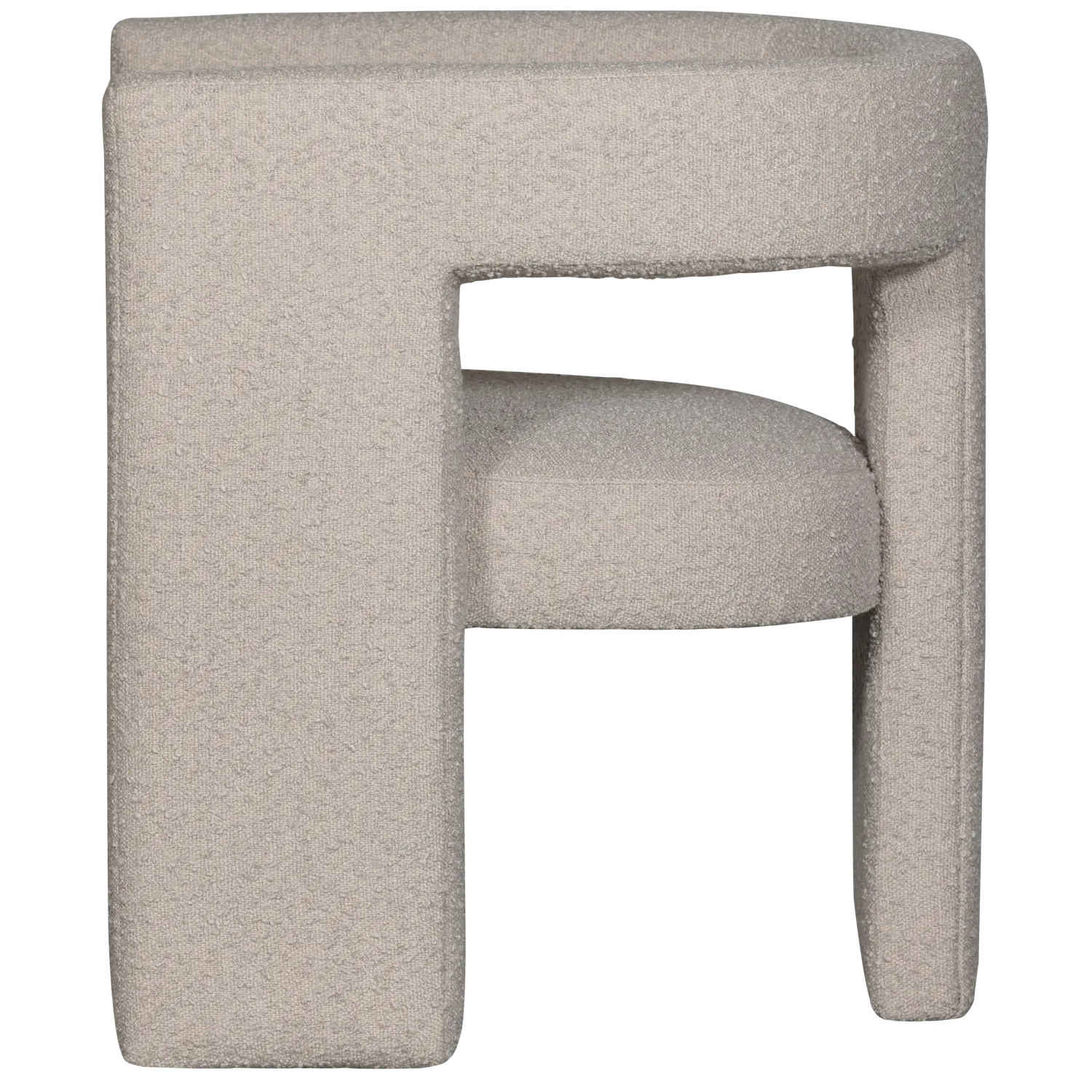 Woood Tiwa Fauteuil Boucle Beige - KwaliteitWonen.nl