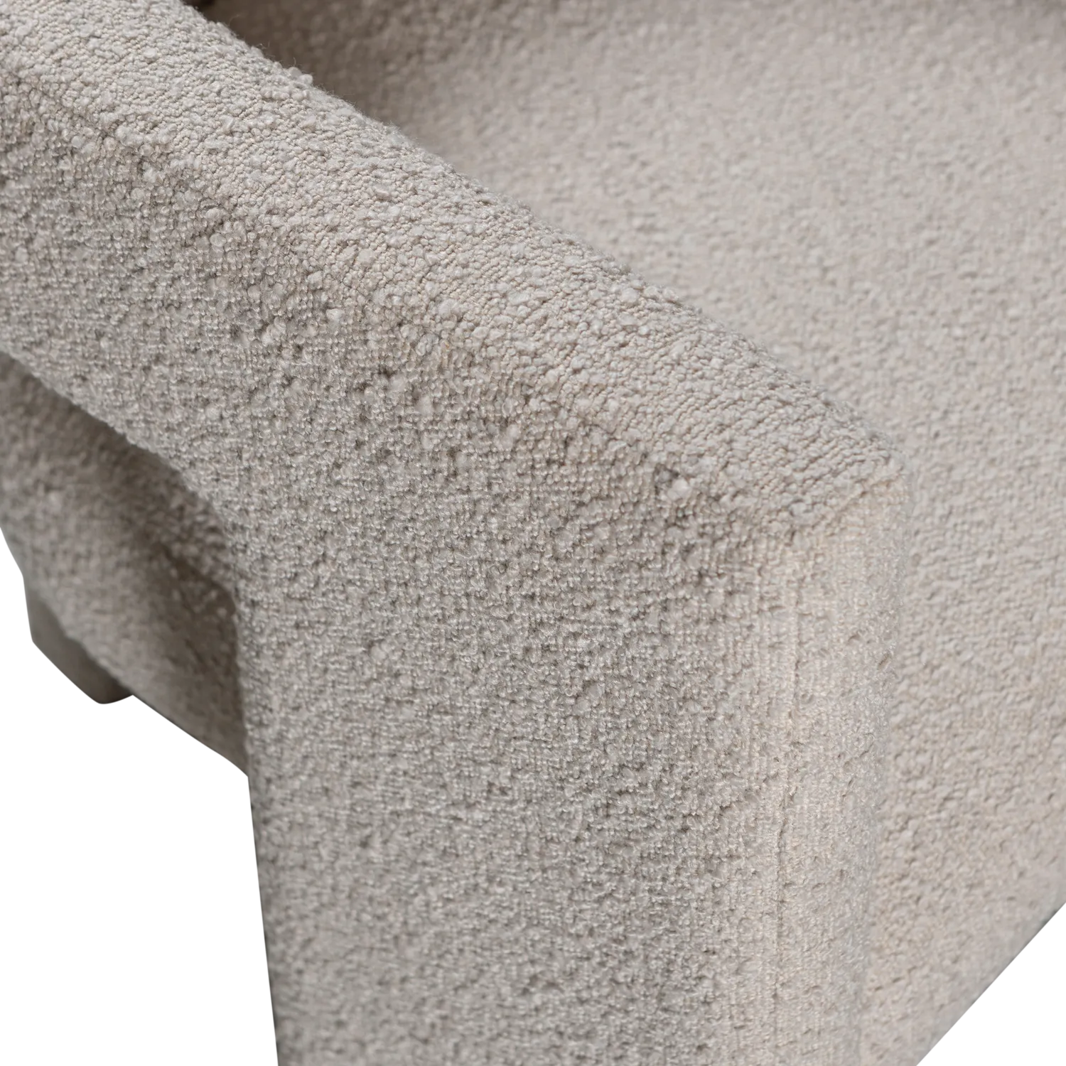 Woood Tiwa Fauteuil Boucle Beige - KwaliteitWonen.nl