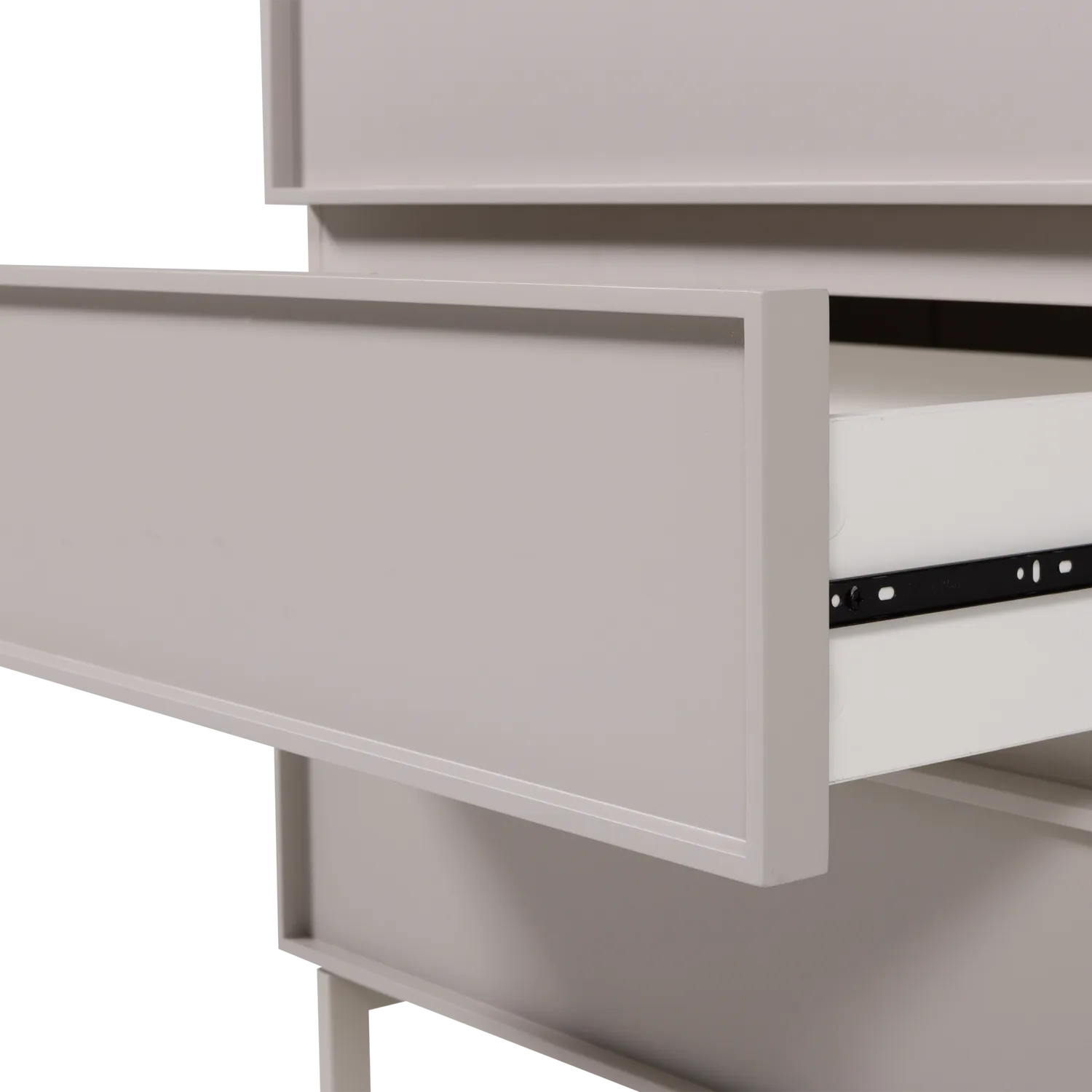 Woood Tours Dressoir Ladekast 4 Lades Melamine MDF Zand - KwaliteitWonen.nl
