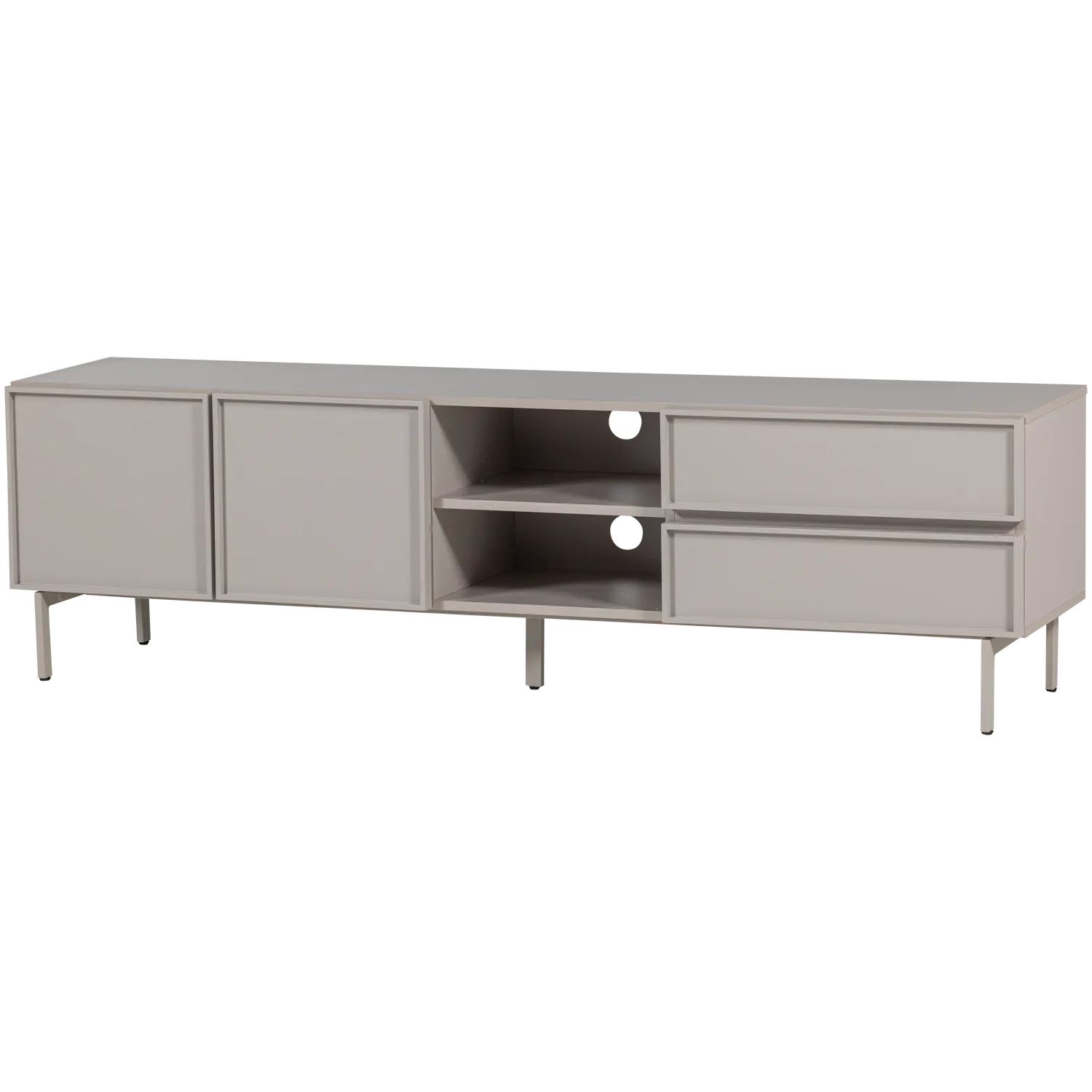 Woood Tours Dressoir Tv Meubel 180cm Melamine MDF Zand - KwaliteitWonen.nl