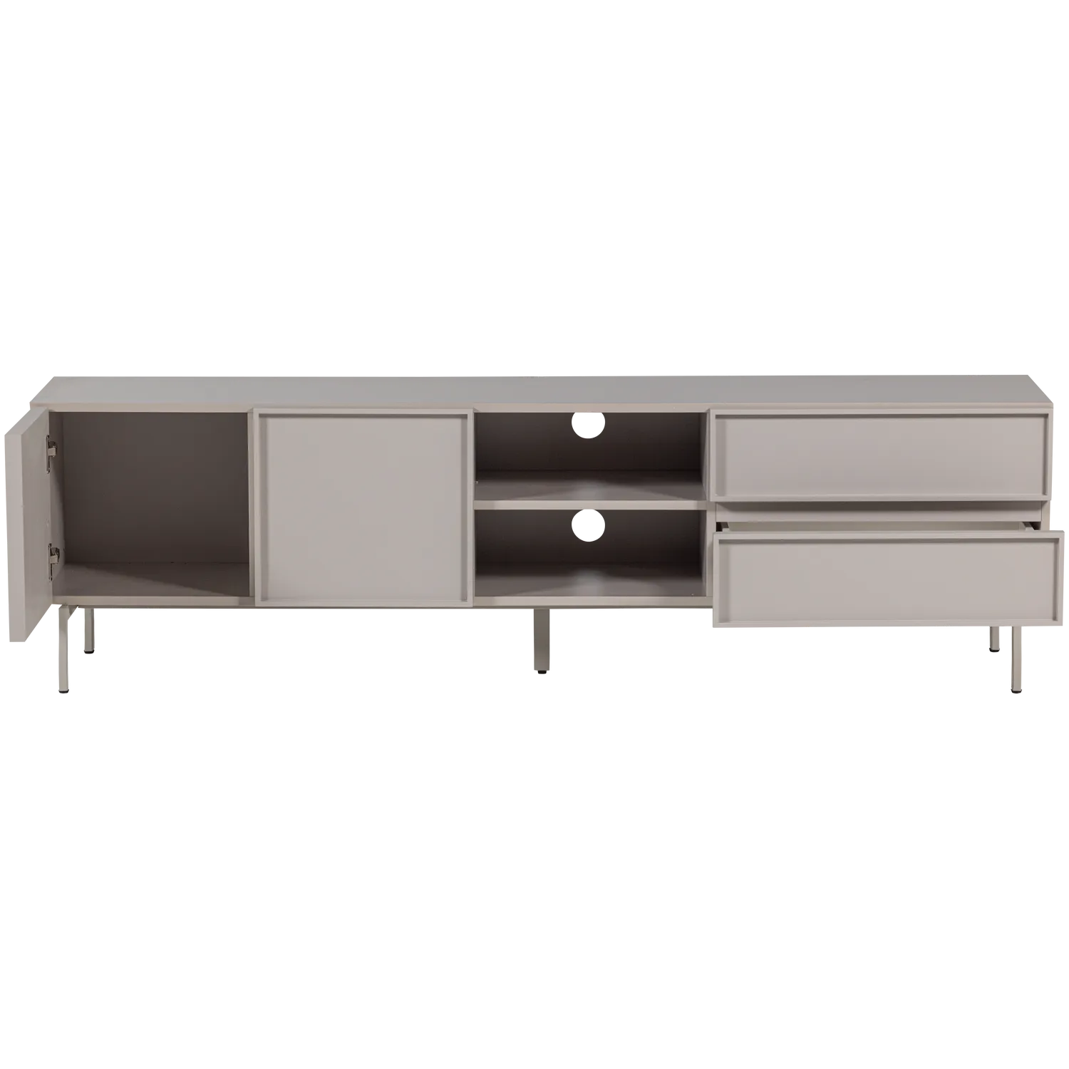 Woood Tours Dressoir Tv Meubel 180cm Melamine MDF Zand - KwaliteitWonen.nl