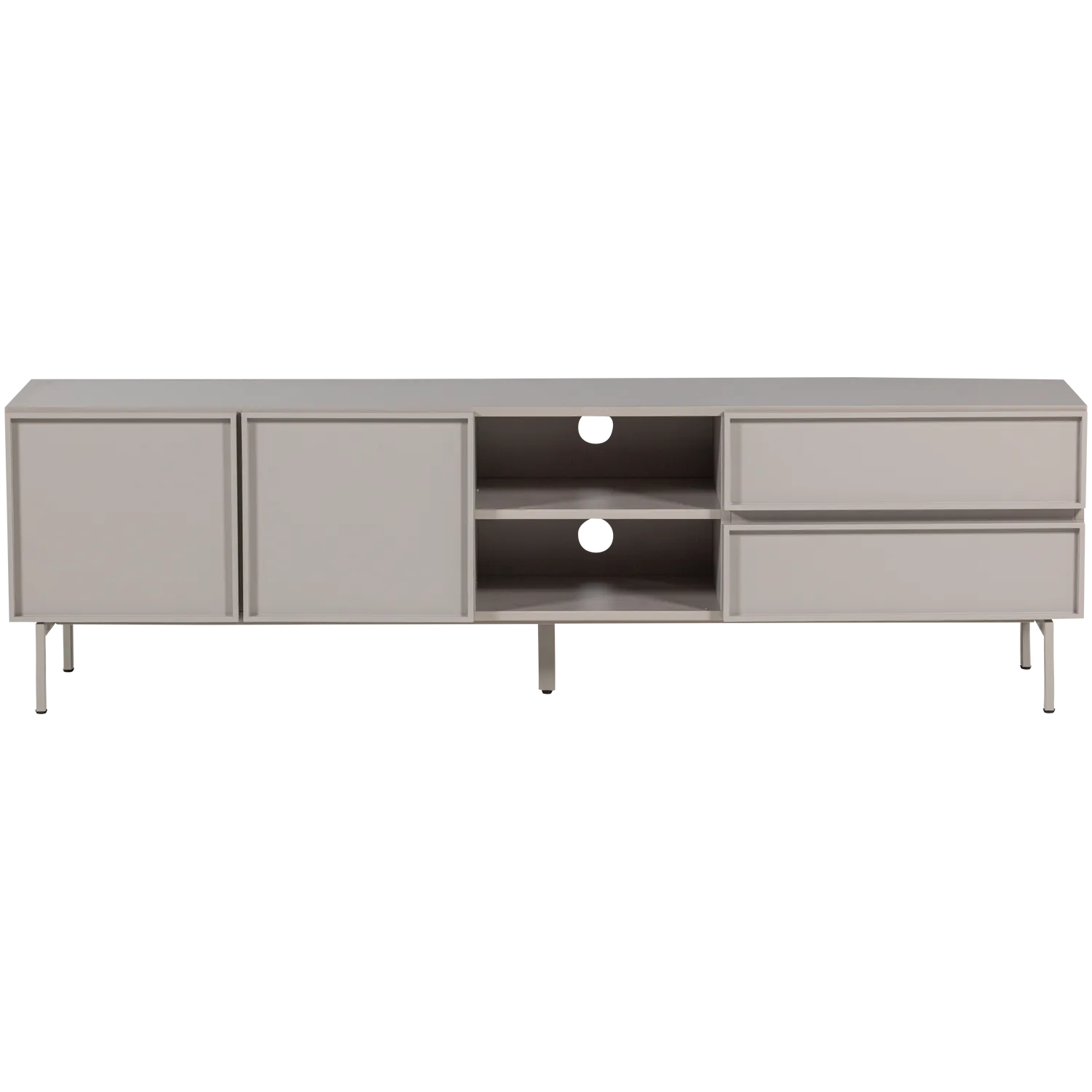 Woood Tours Dressoir Tv Meubel 180cm Melamine MDF Zand - KwaliteitWonen.nl