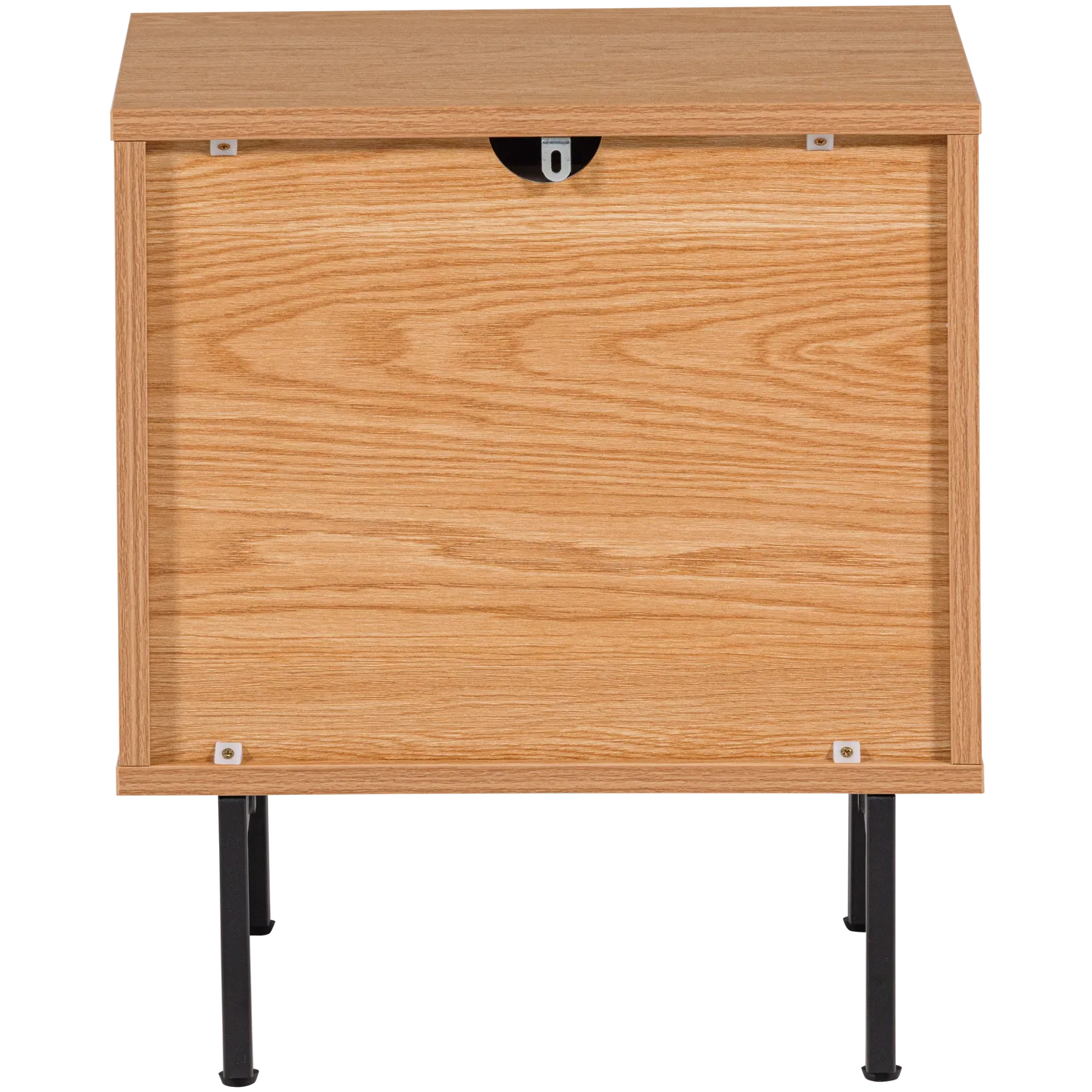 Woood Tours Nachtkastje 2 Lades Melamine MDF Naturel - KwaliteitWonen.nl