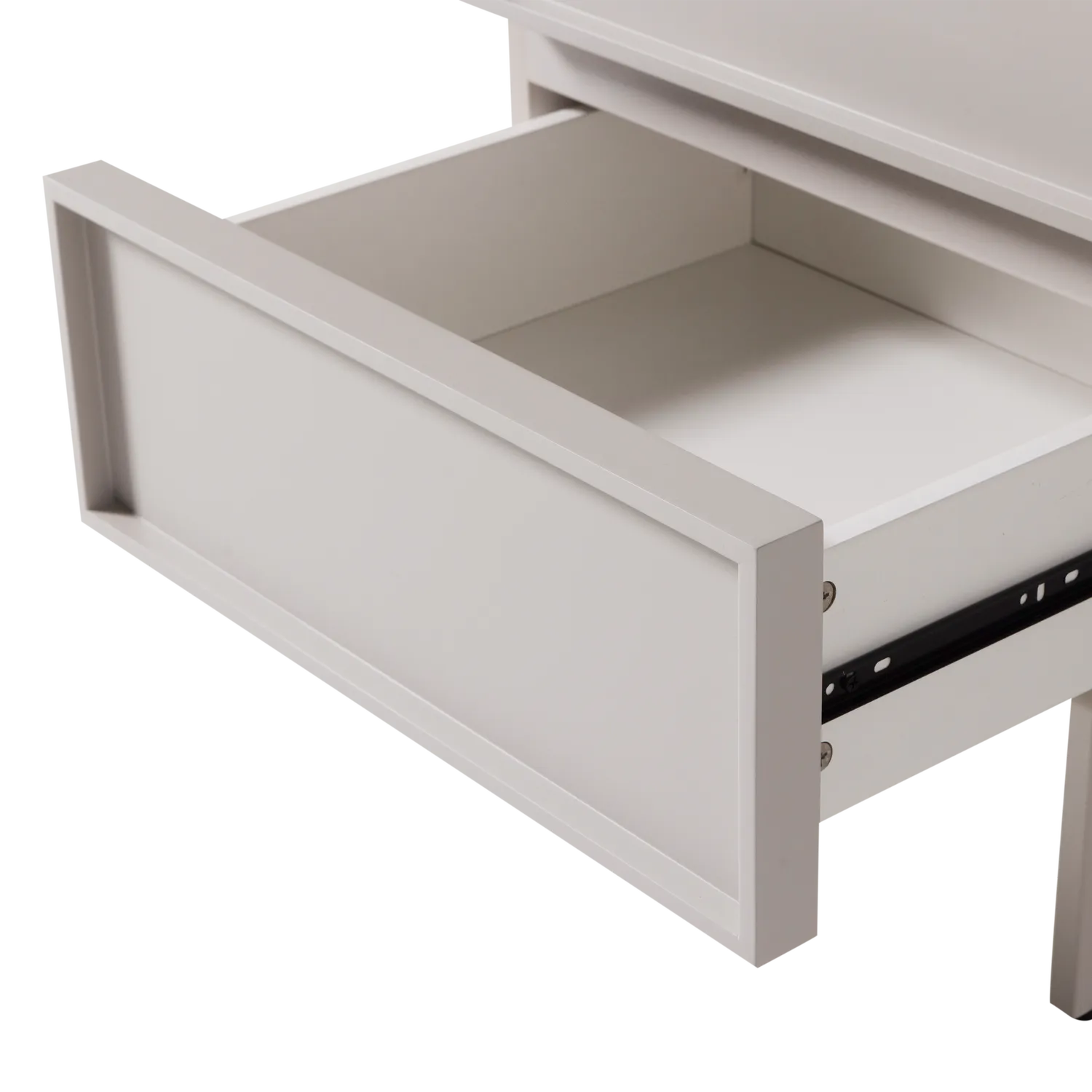Woood Tours Nachtkastje 2 Lades Melamine MDF Zand - KwaliteitWonen.nl