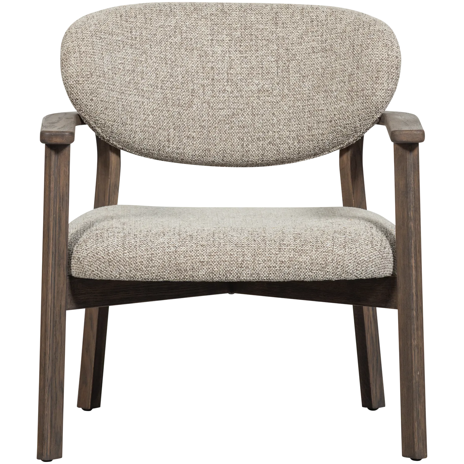 Woood Udar Fauteuil Naturel Met Houten Frame Bruin - KwaliteitWonen.nl