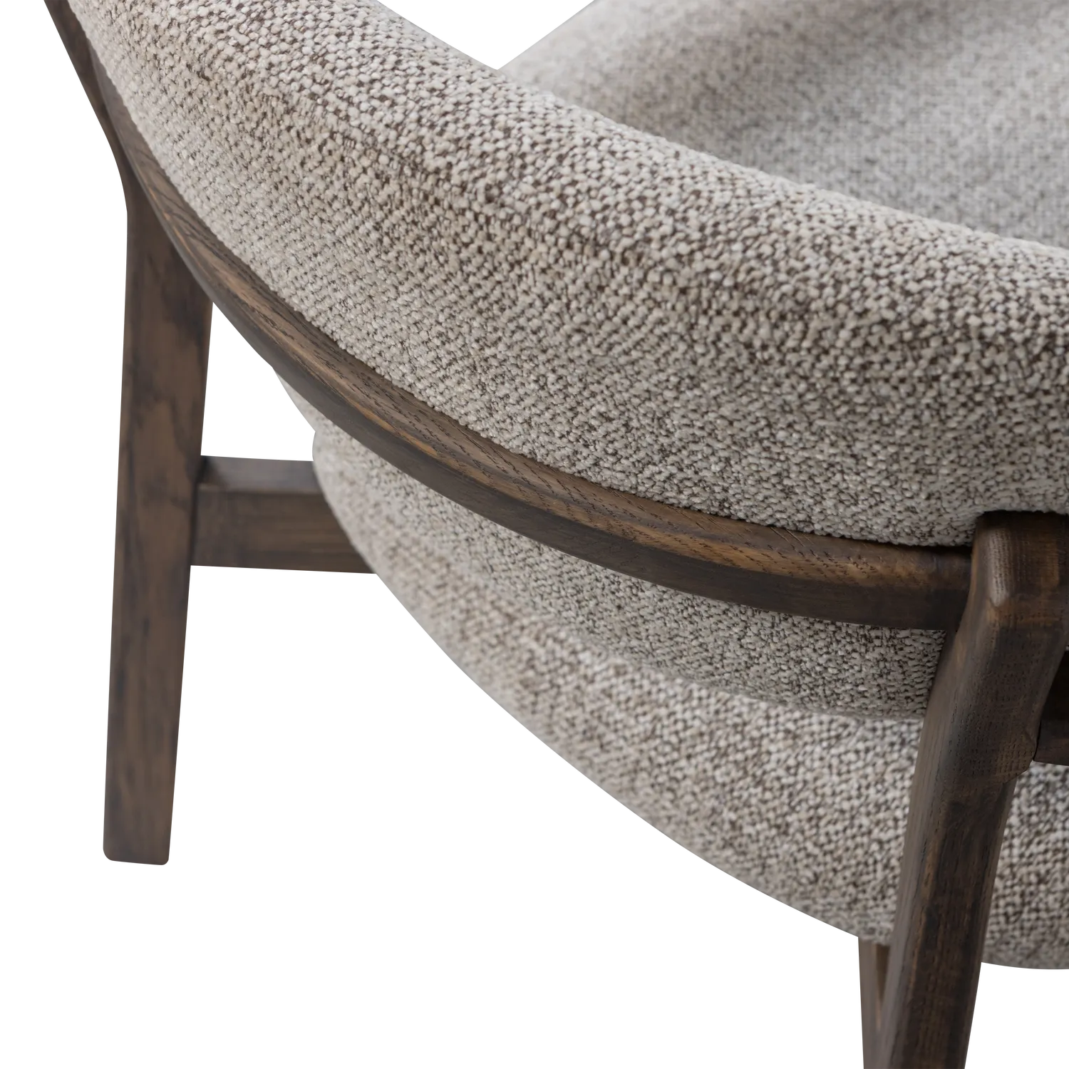 Woood Udar Fauteuil Naturel Met Houten Frame Bruin - KwaliteitWonen.nl