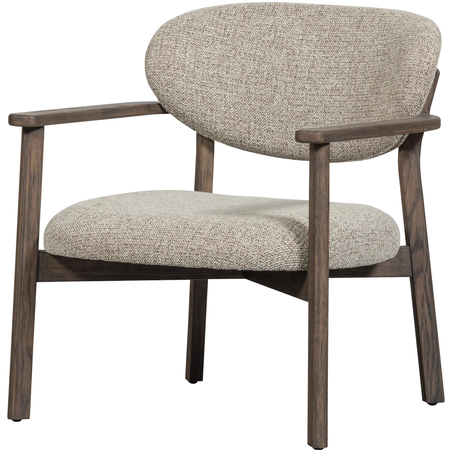 Woood Udar Fauteuil Naturel Met Houten Frame Bruin - KwaliteitWonen.nl