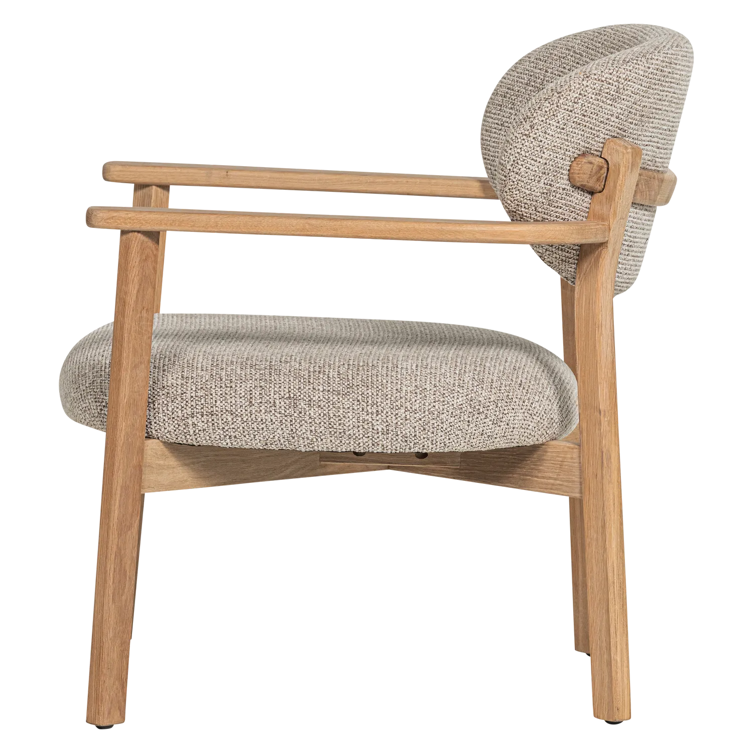 Woood Udar Fauteuil Naturel Met Houten Frame Naturel - KwaliteitWonen.nl