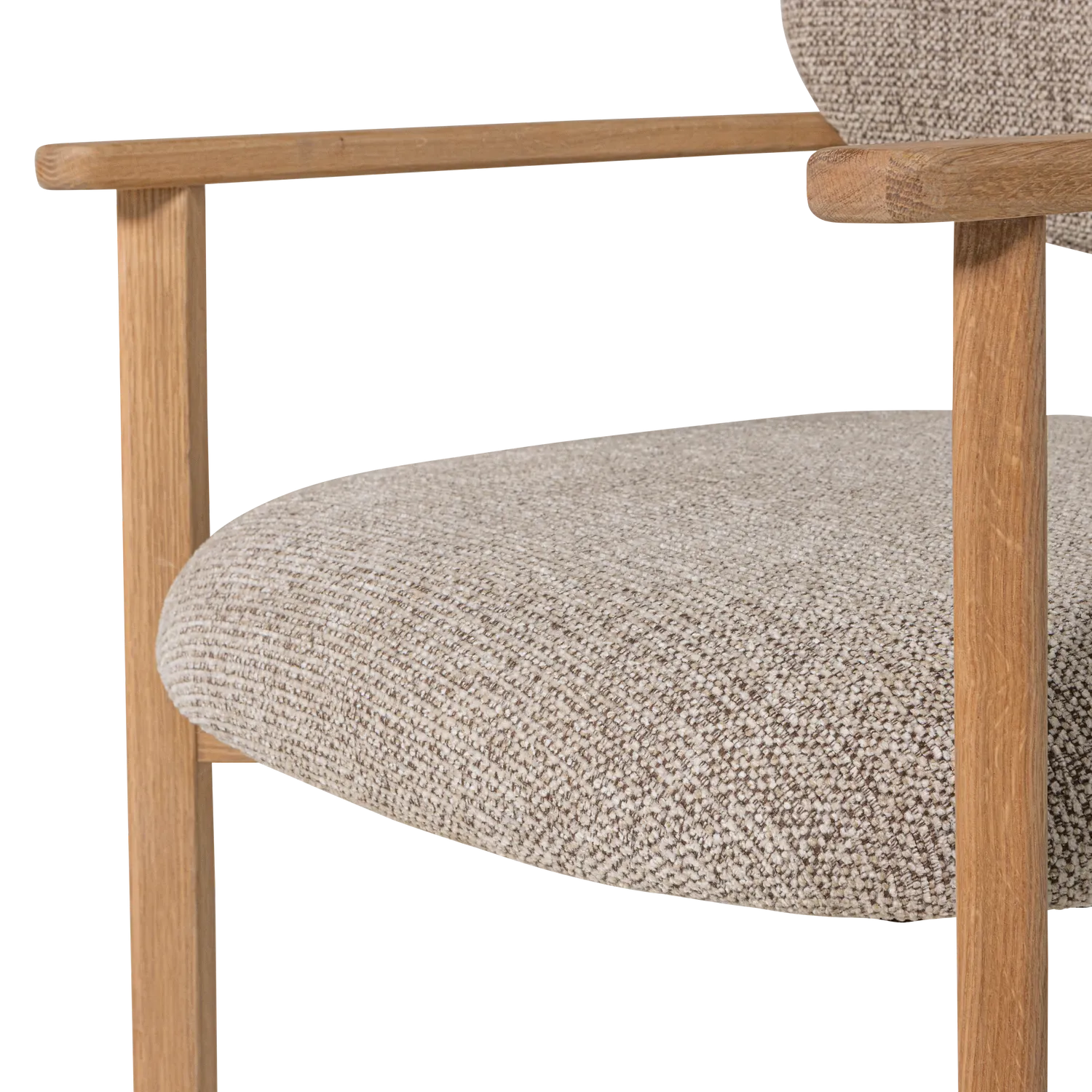 Woood Udar Fauteuil Naturel Met Houten Frame Naturel - KwaliteitWonen.nl