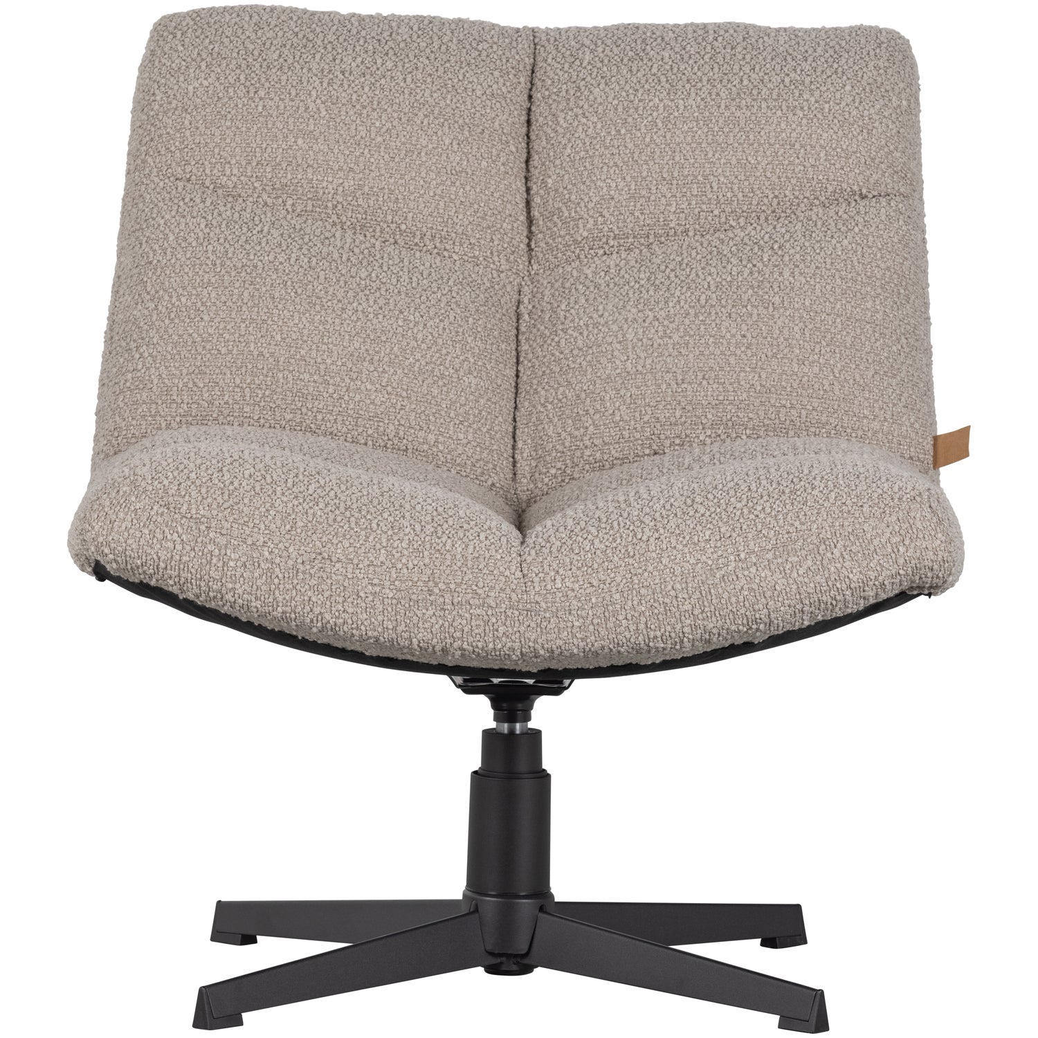 Woood Vinny Draaifauteuil Boucle Zand - KwaliteitWonen.nl
