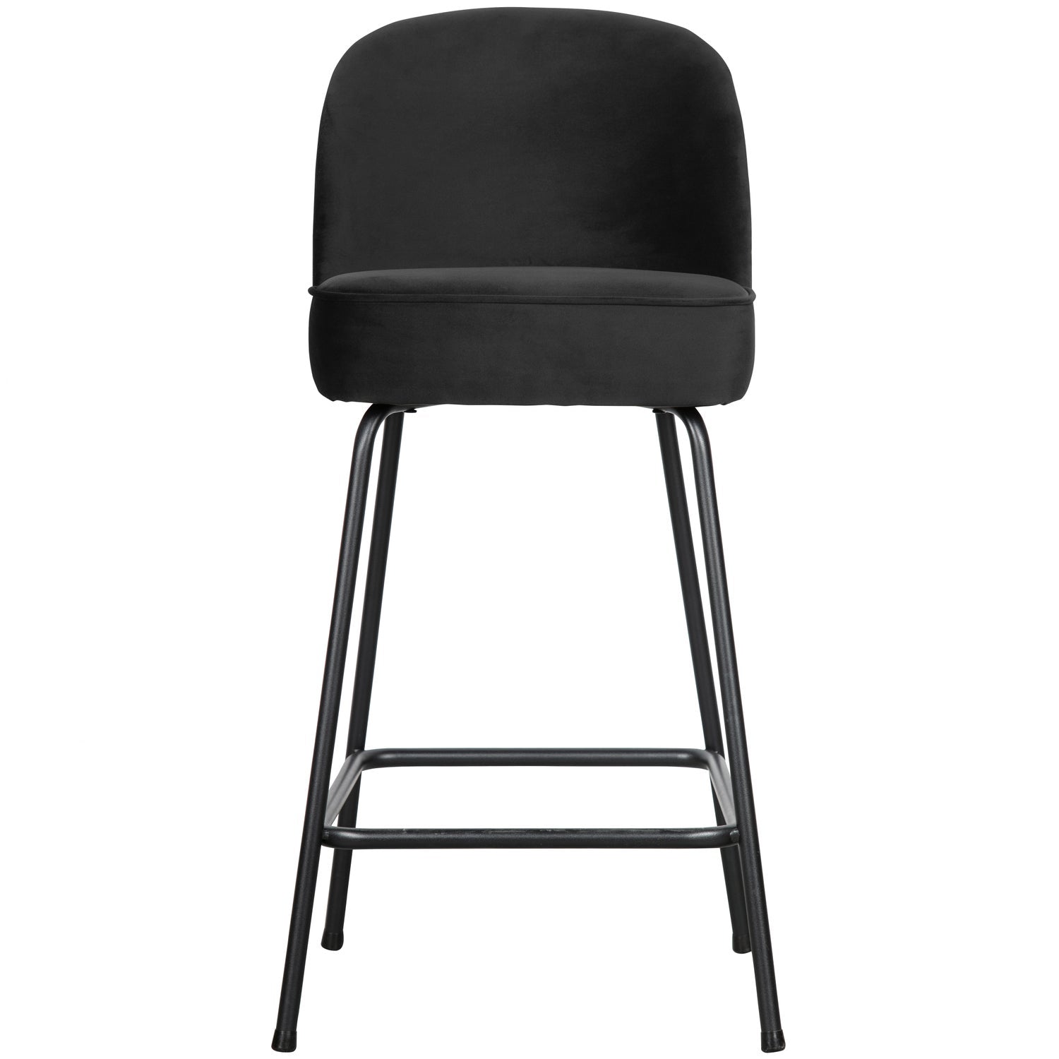 Woood Vogue Barstoel 65 Cm Velvet Zwart - KwaliteitWonen.nl