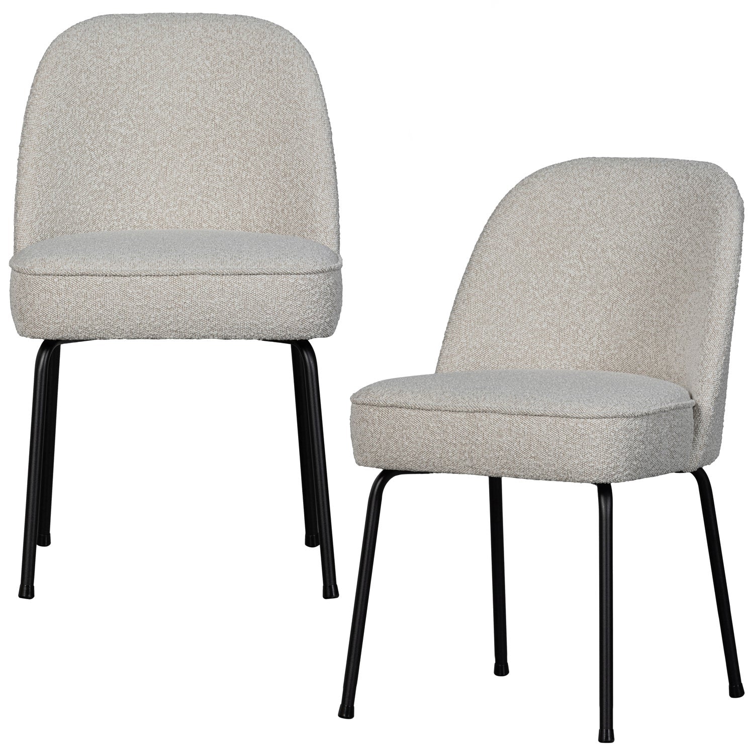 Woood Vogue Eetkamerstoel Boucle Naturel - KwaliteitWonen.nl