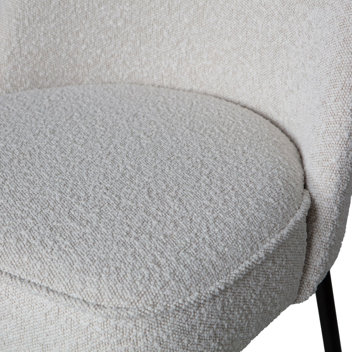 Woood Vogue Eetkamerstoel Boucle Naturel - KwaliteitWonen.nl