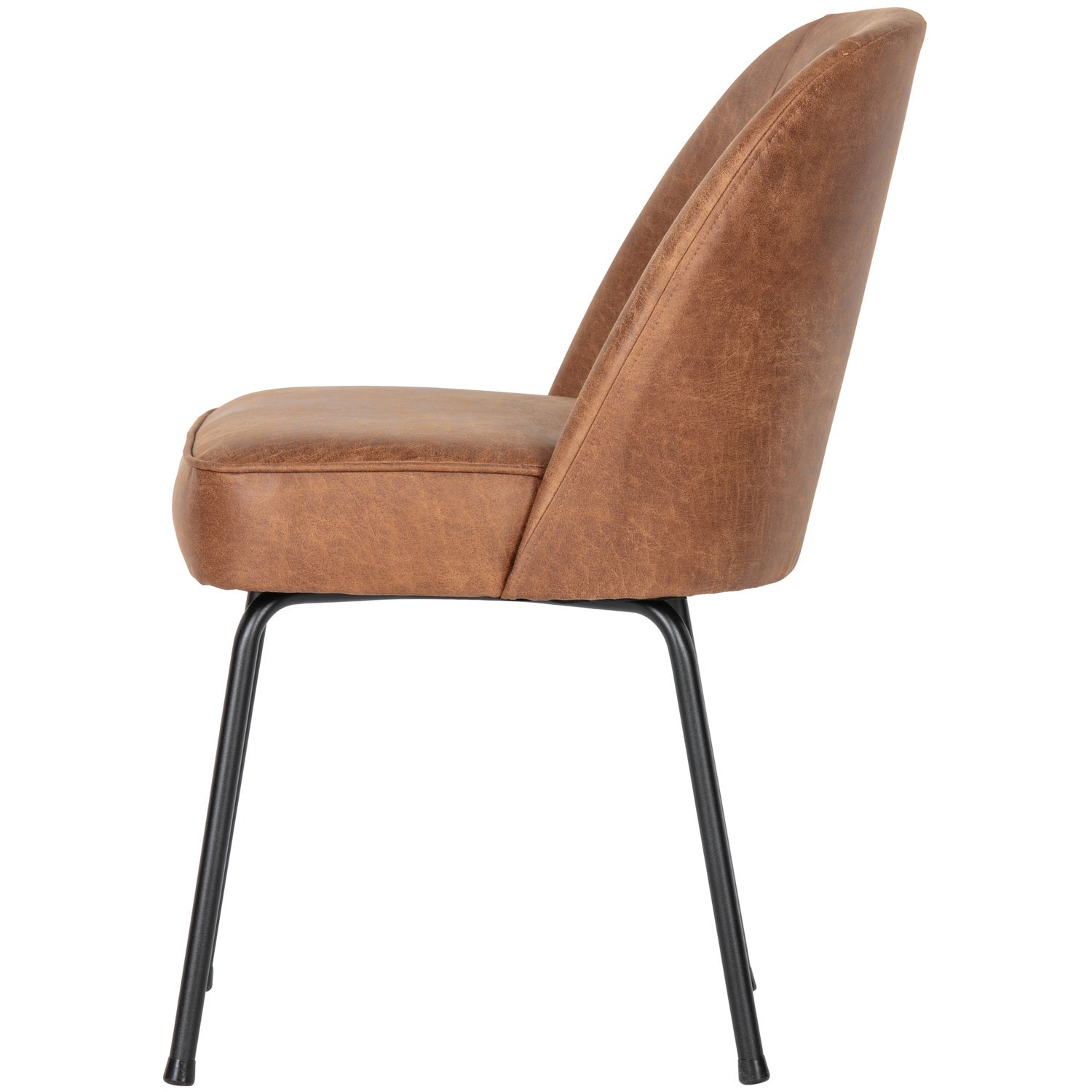 Woood Vogue Eetkamerstoel Ecoleer Cognac - KwaliteitWonen.nl
