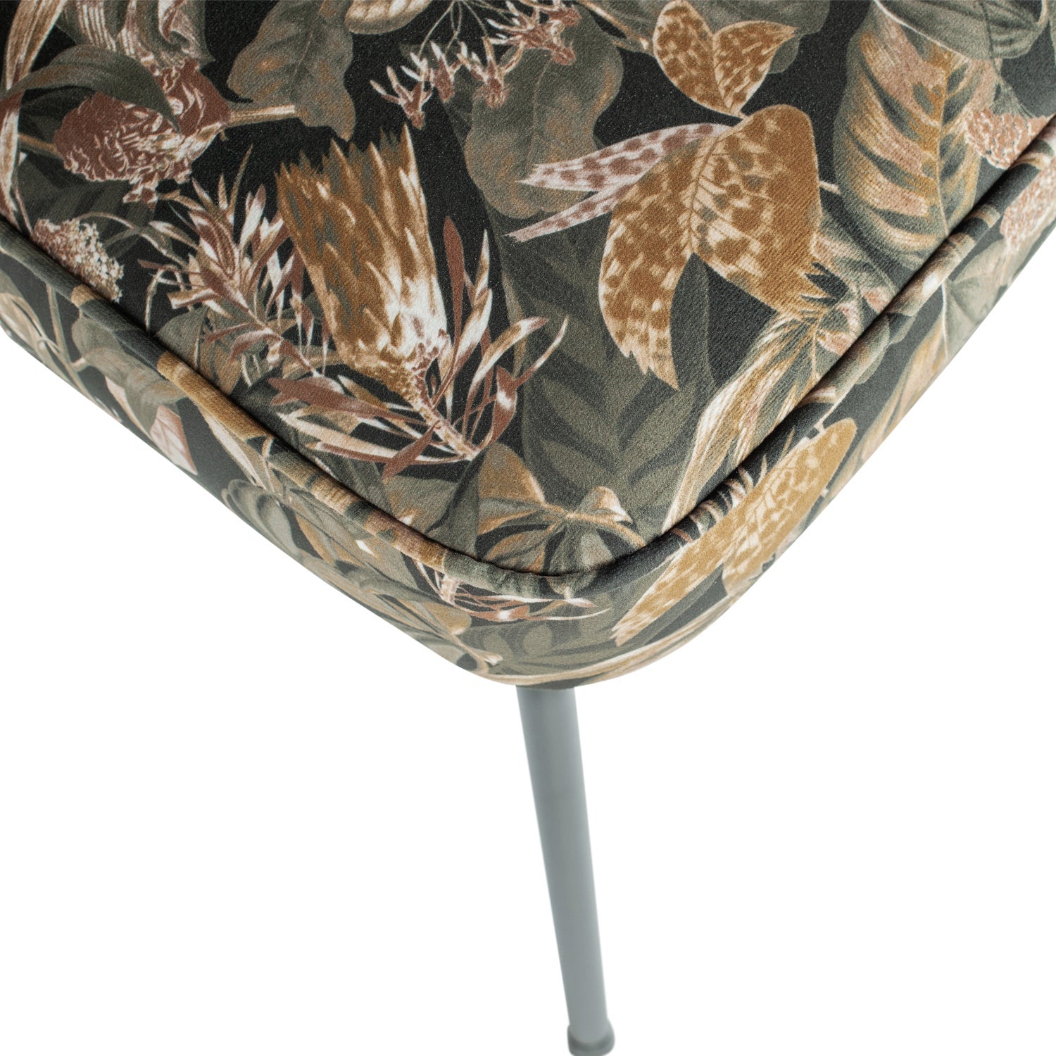 Woood Vogue Eetkamerstoel Velvet Bouquet Zwart - KwaliteitWonen.nl