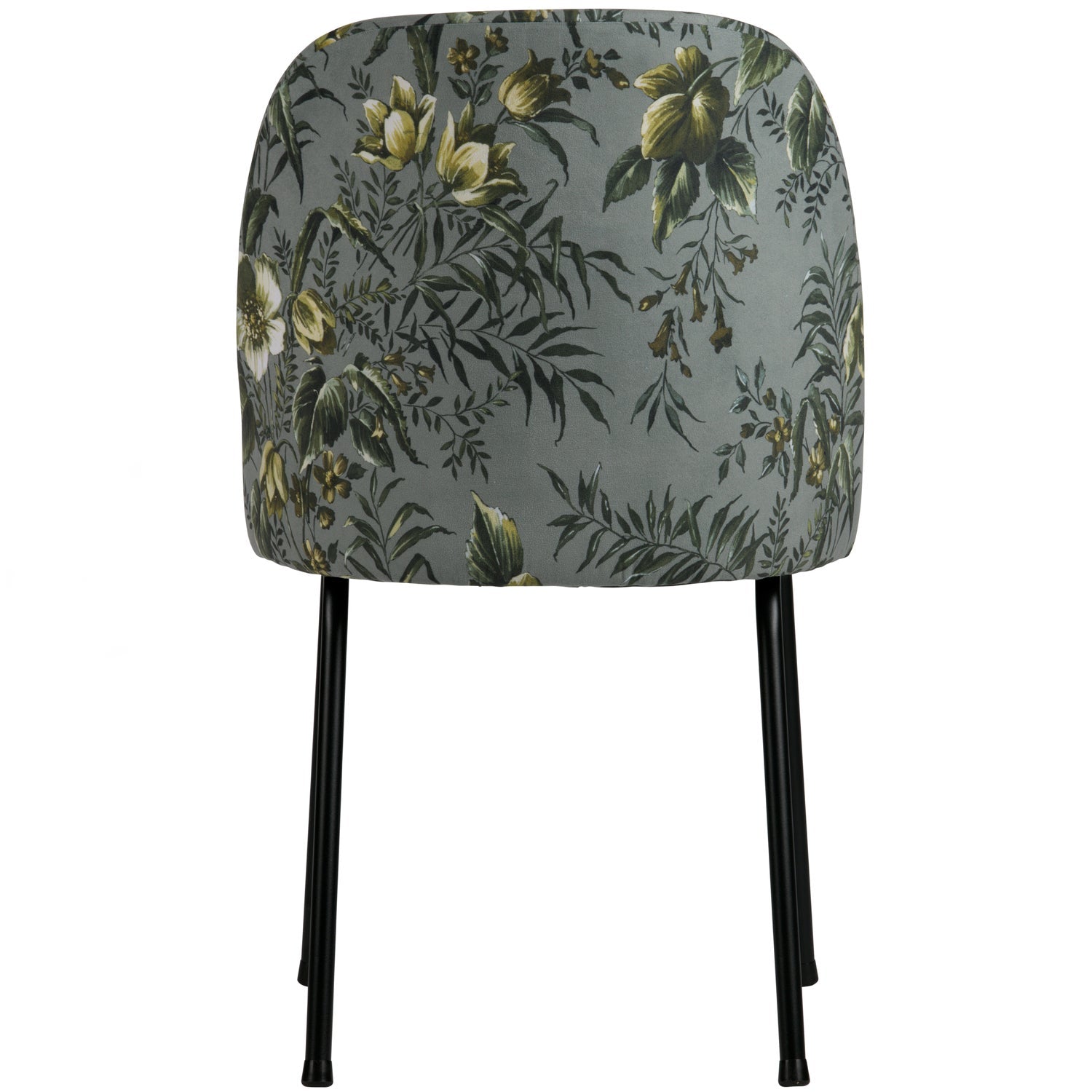Woood Vogue Eetkamerstoel Velvet Poppy Grijs - KwaliteitWonen.nl