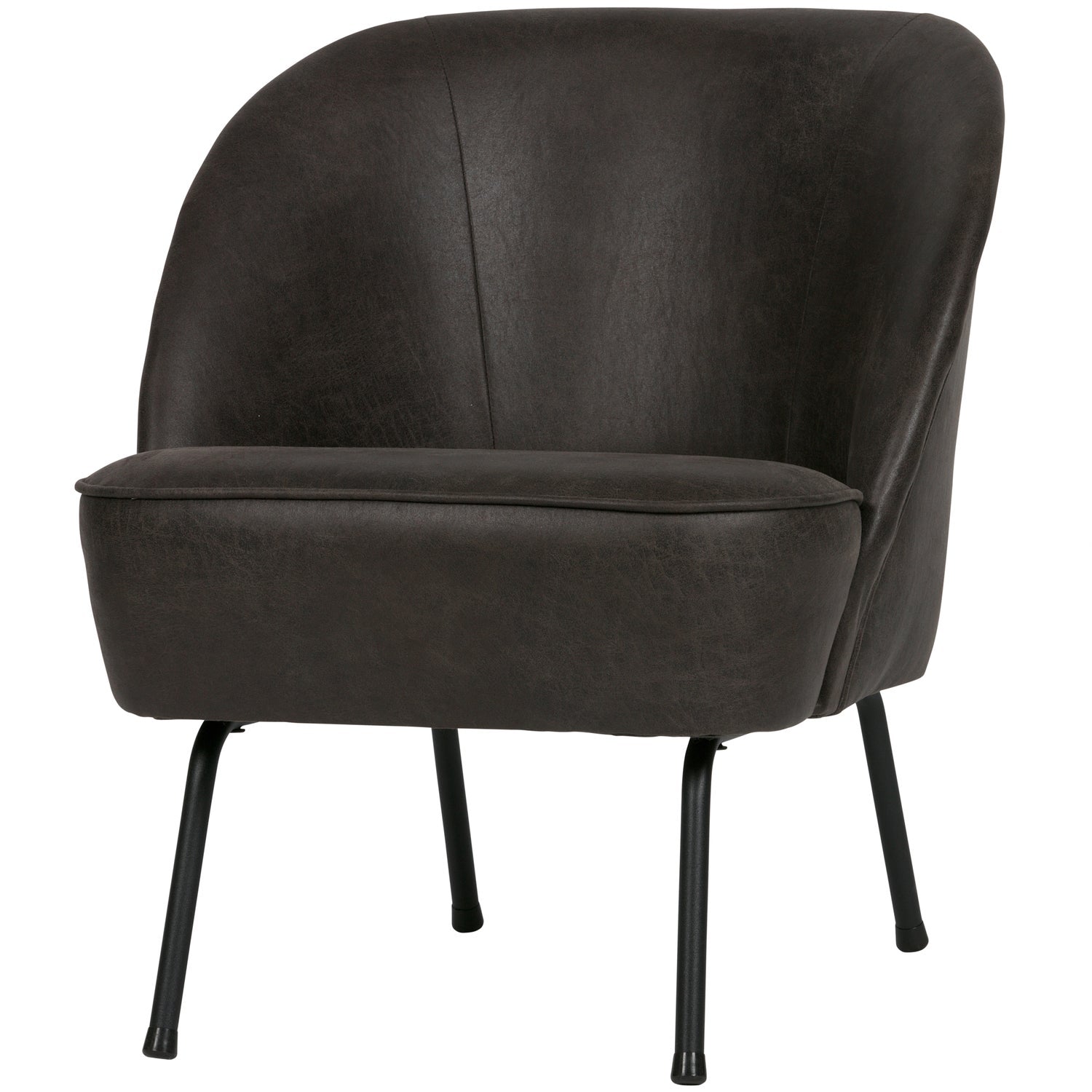 Woood Vogue Fauteuil Ecoleer Zwart - KwaliteitWonen.nl