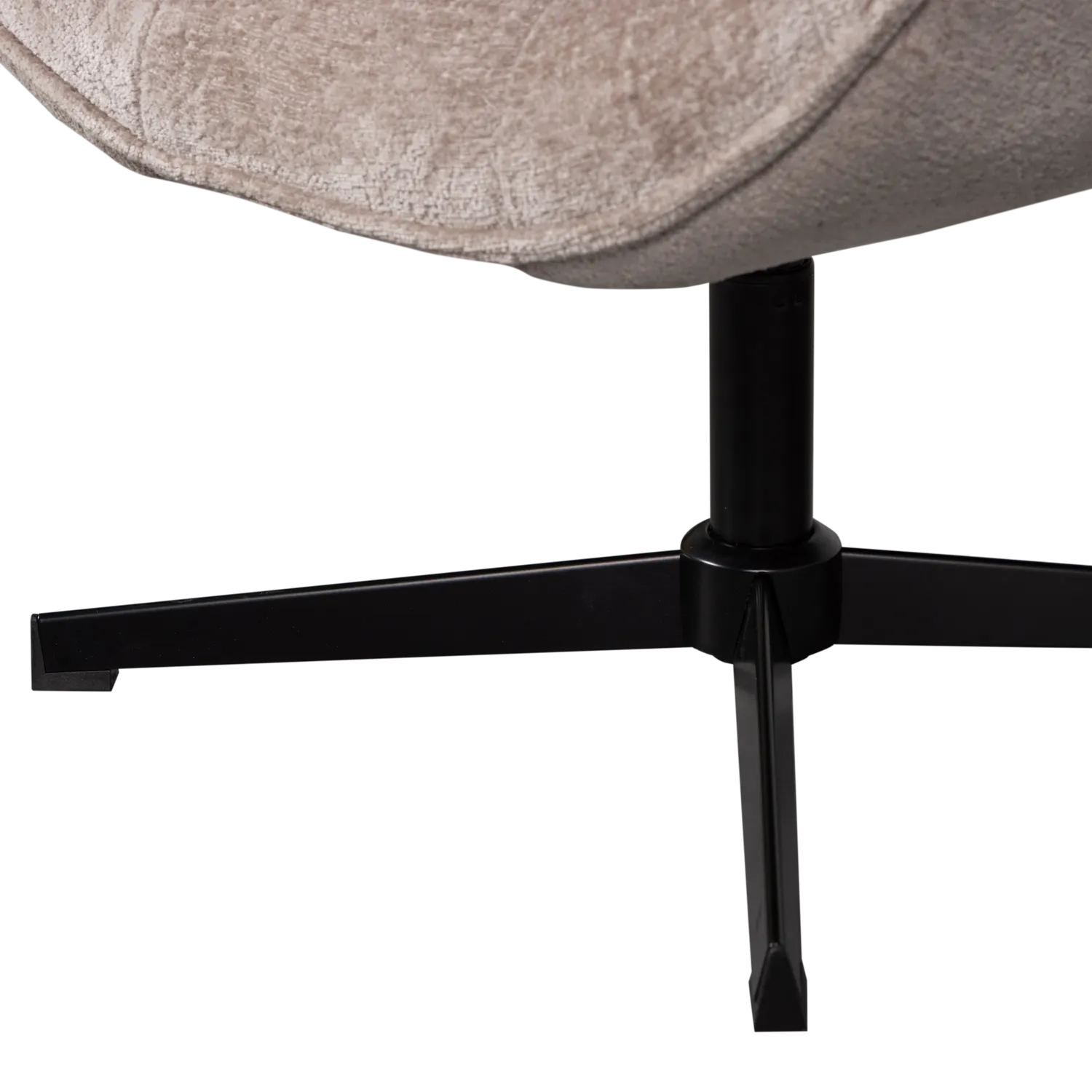 Woood Wibo Draaifauteuil Taupe - KwaliteitWonen.nl