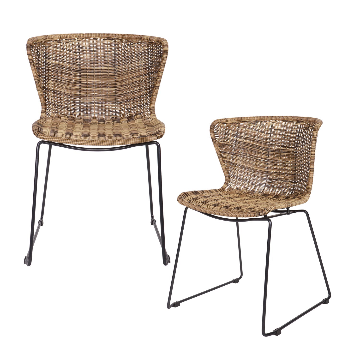 Woood Wings Tuinstoel Naturel (Set Van 2) - KwaliteitWonen.nl