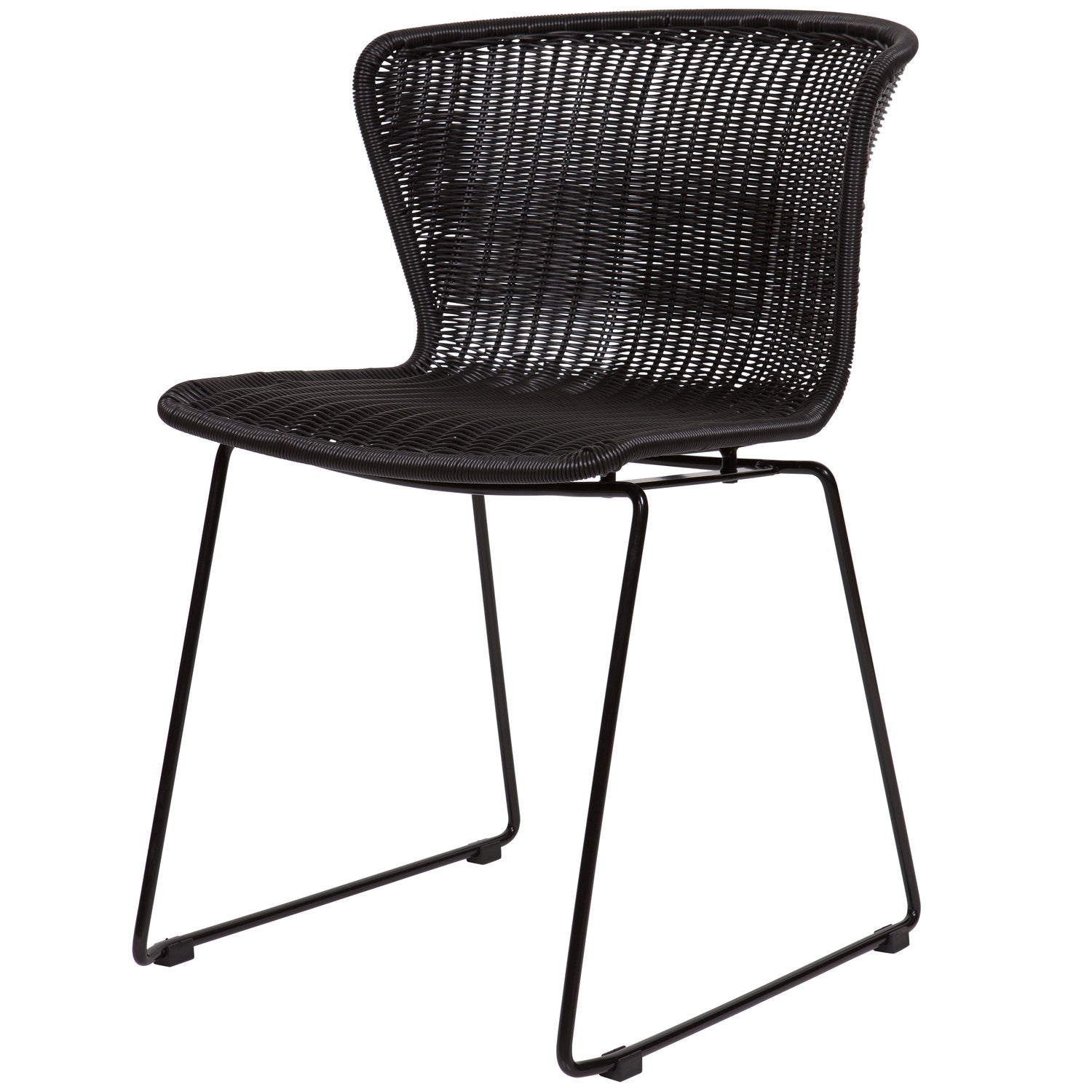 Woood Wings Tuinstoel Zwart (Set van 2) - KwaliteitWonen.nl