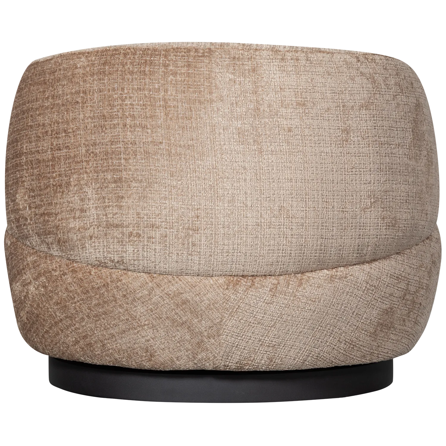 Woood Woolly Draaifauteuil Chenille Zand - KwaliteitWonen.nl