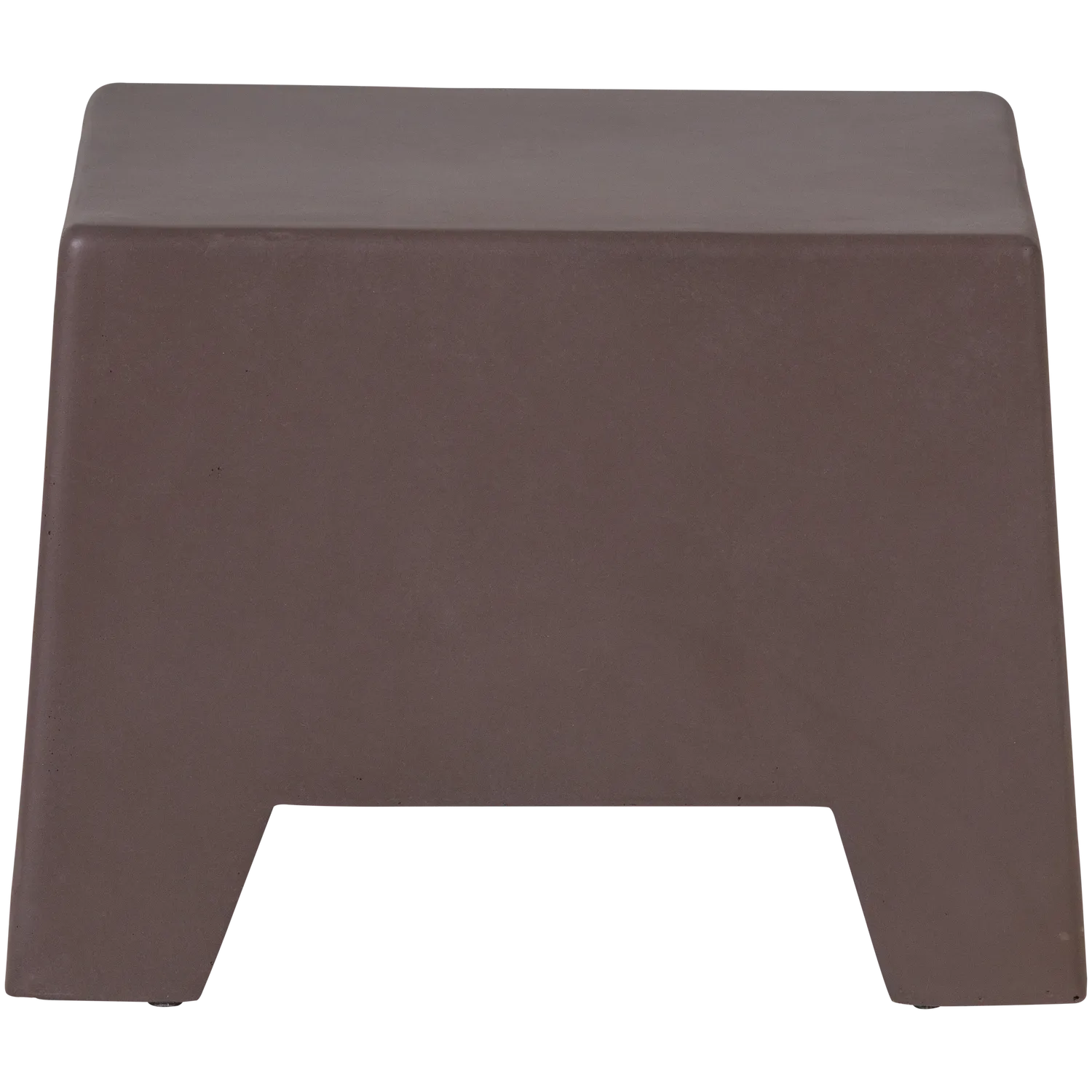 Woood Zina Bijzettafel Laag Cement Bruin - KwaliteitWonen.nl