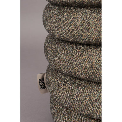 Dutchbone Poef Fern Zwart