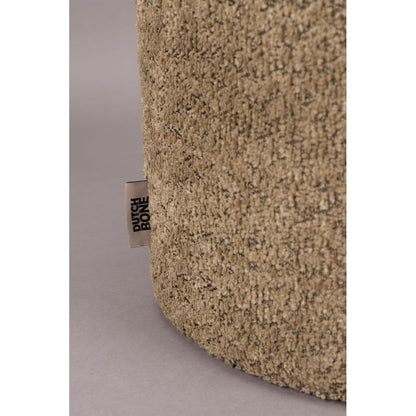 Dutchbone Poef Sen Bruin Oranje