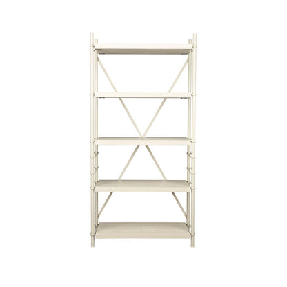 Dutchbone Boekenkast Shelf Iron Beige Hoog