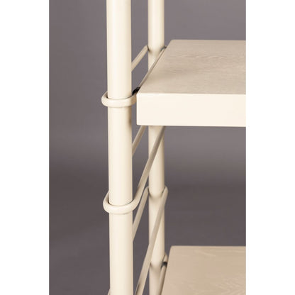 Dutchbone Boekenkast Shelf Iron Beige Hoog