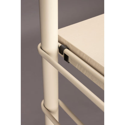 Dutchbone Boekenkast Shelf Iron Beige Hoog