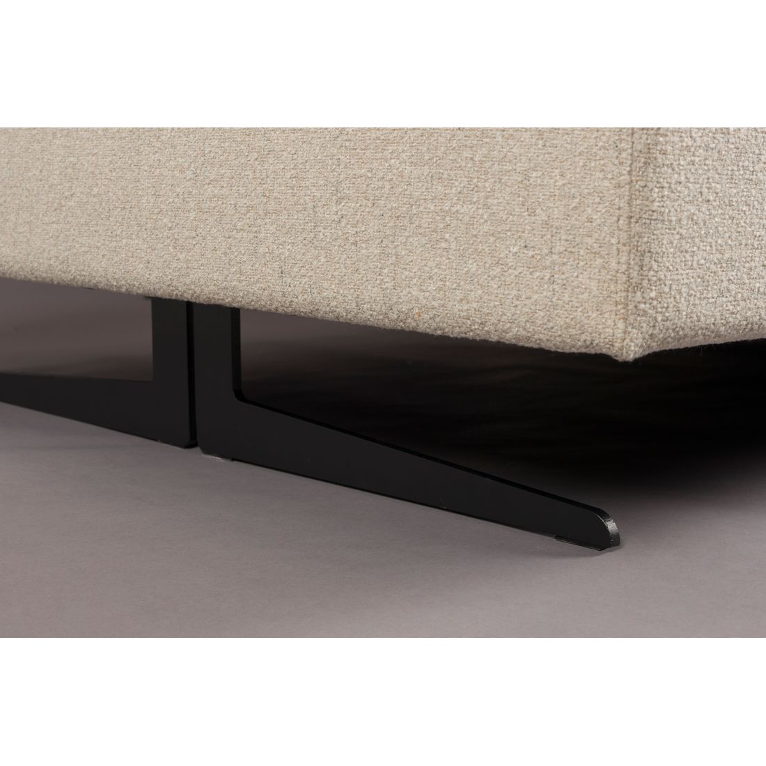 Dutchbone 3-zits Bank Shelly Wit + Chaise Longue Rechts