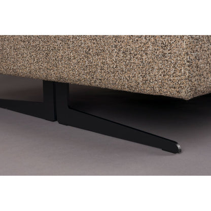 Dutchbone 3-zits Bank Shelly Beige + Chaise Longue Rechts