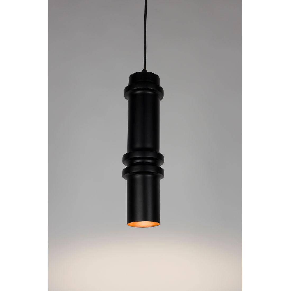 White Label Living Hanglamp Duct Zwart L