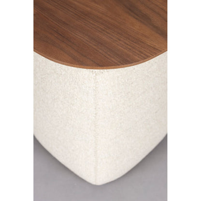 Dutchbone Bijzettafel Shelly Wit Walnoot