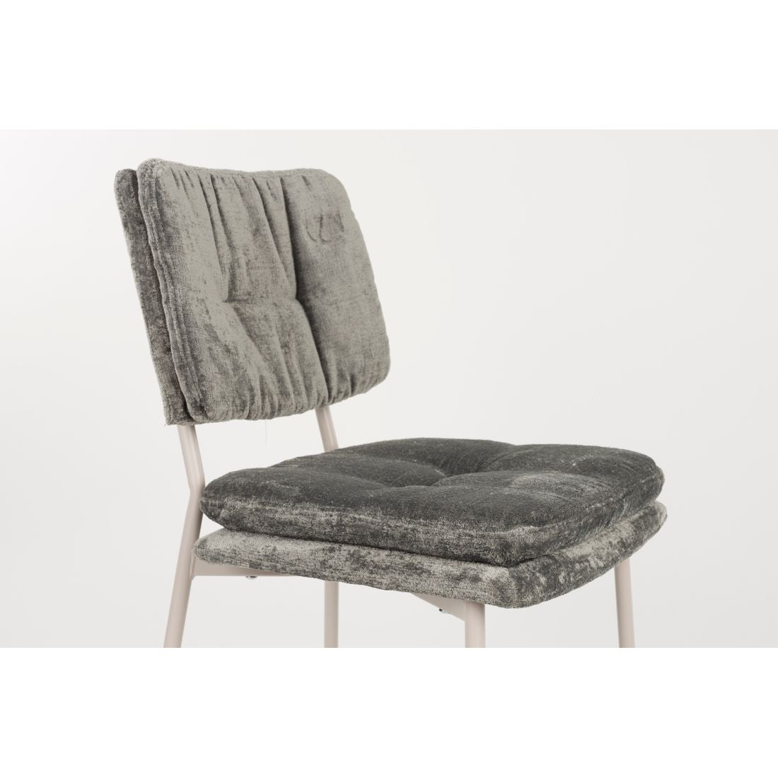 White Label Living Eetkamerstoel Franck Grijs