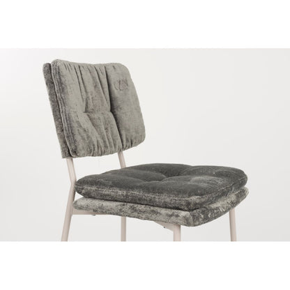 White Label Living Eetkamerstoel Franck Grijs