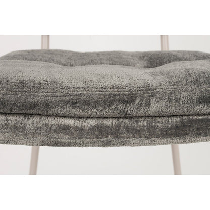 White Label Living Eetkamerstoel Franck Grijs