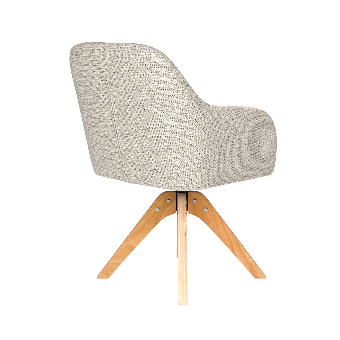 White Label Living Eetkamerstoel Otis Wit Hout