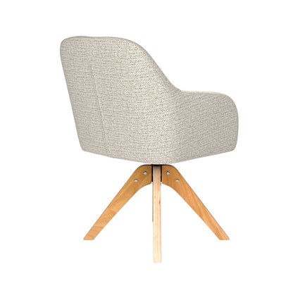 White Label Living Eetkamerstoel Otis Wit Hout